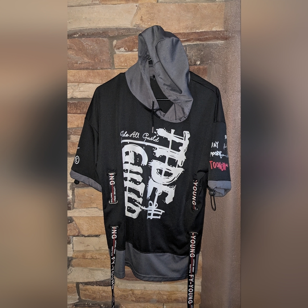 Stylish Black and Gray Women's Hoodie